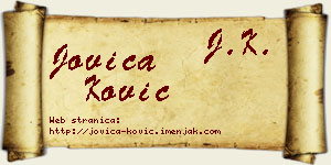 Jovica Ković vizit kartica